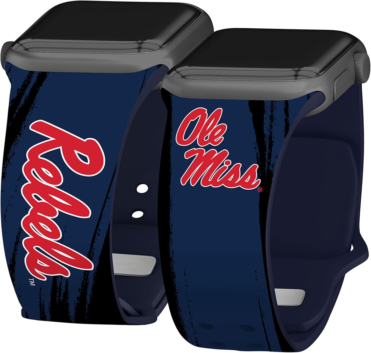 Affinity Bands Mississippi Ole Miss Rebels HD NCAA Watch Band Compatible with Apple Watch - All Series