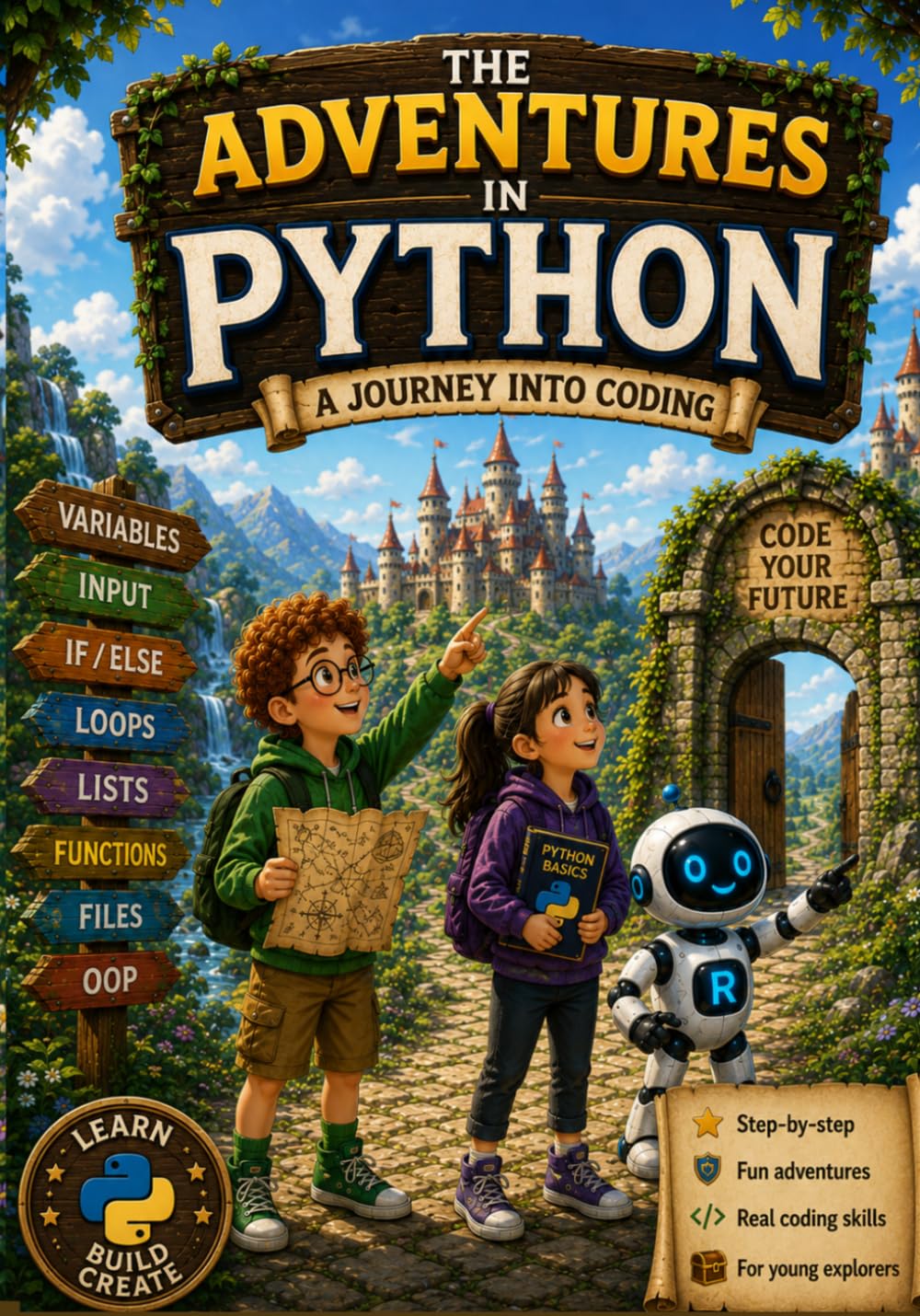 The Adventures in Python: A Journey Into Coding: Beginner's Guide to Python Programming for children, teenagers, and adults