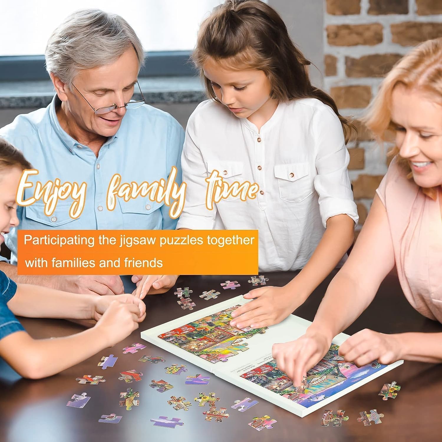 1000 Piece Jigsaw Puzzles Happy Farm Puppy Playing Hide and Seek Game Challenging Difficult Puzzle Educational Game JigsawPuzzles Gifts for Adults - Image 3