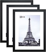Vista 33 de VCK 8x10 Picture Frames - Black, Wide Border Solid Wood Frame, Display Photo in Horizontal and Vertical, for Home, Office, Gallery, Woodgrain