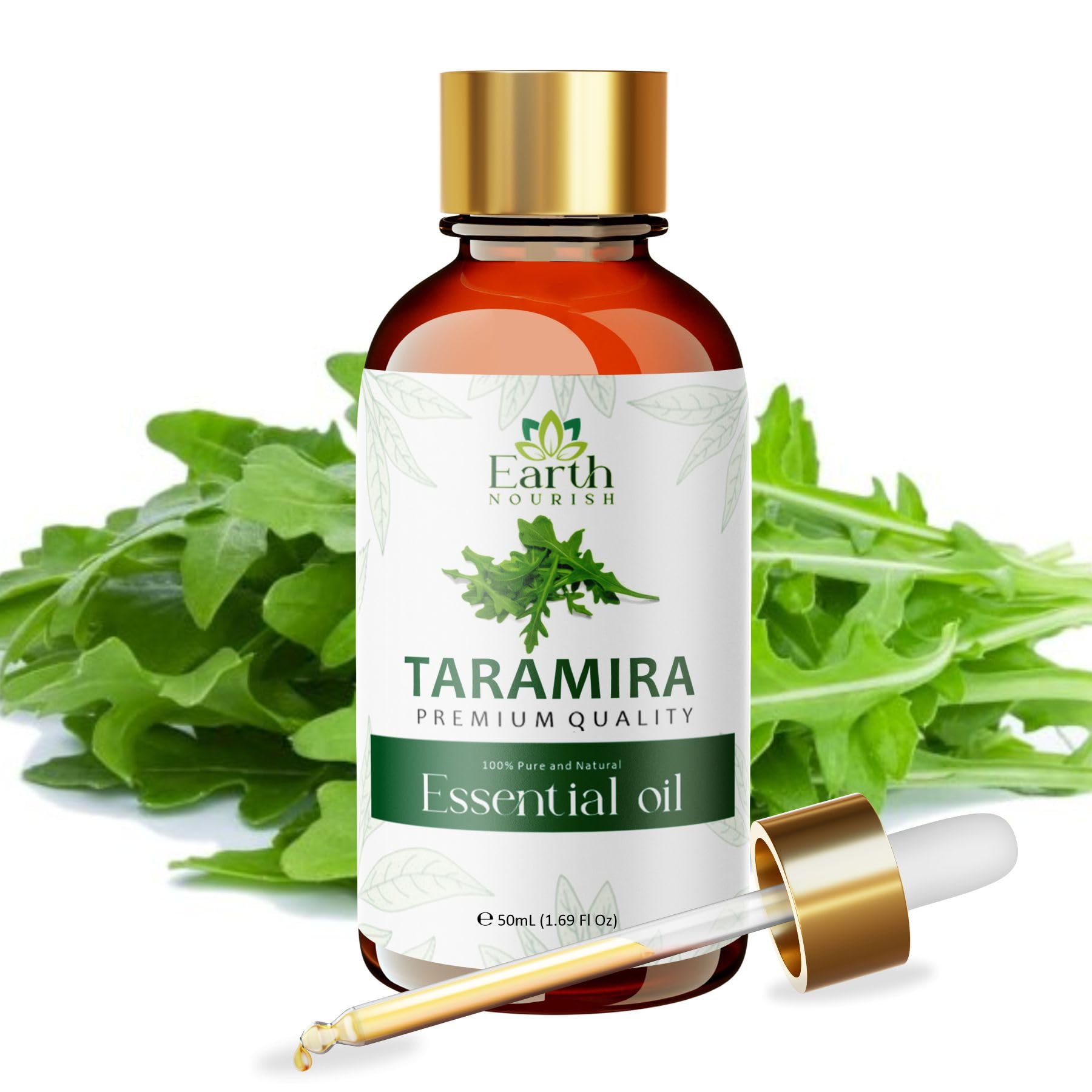 Taramira Oil – 50ml / 1.69 fl oz – Pure & Natural for Skin, Hair, Massage, Aromatherapy, Diffuser – Premium Grade with Glass Dropper