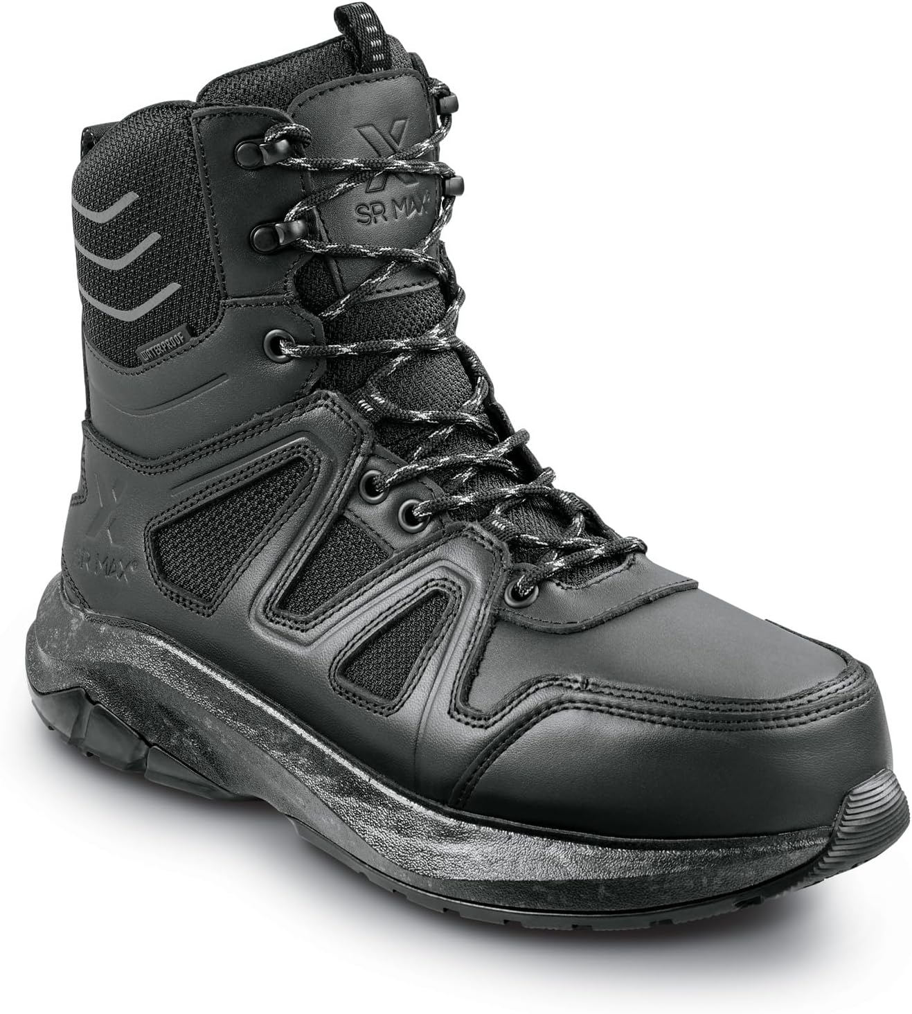 SR Max Gunnison, Men's, Steel Toe, EH, WP, MaxTrax Slip Resistant, 8 Inch Work Hiker