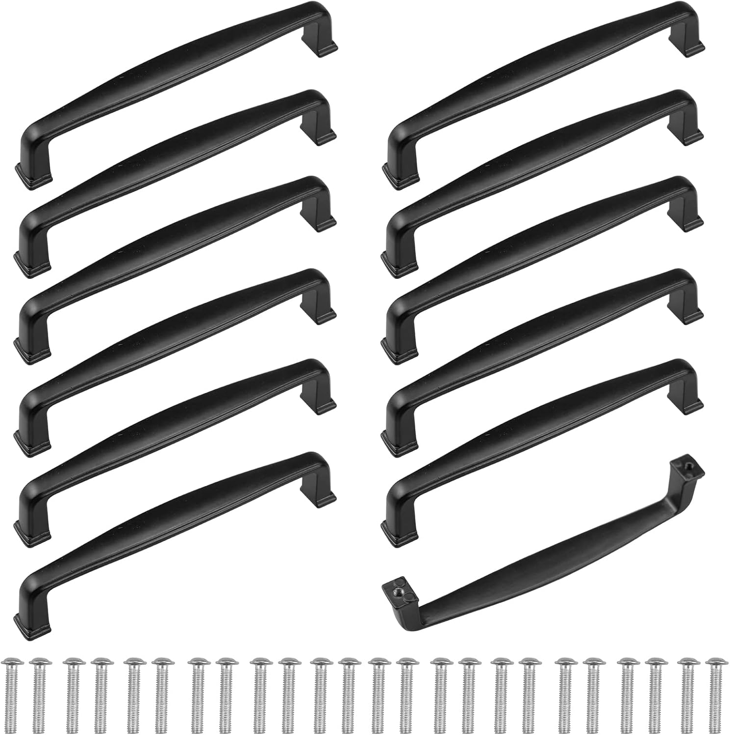 duisoad 12 Pack Black Handles, Drawer Handles, Kitchen Handles