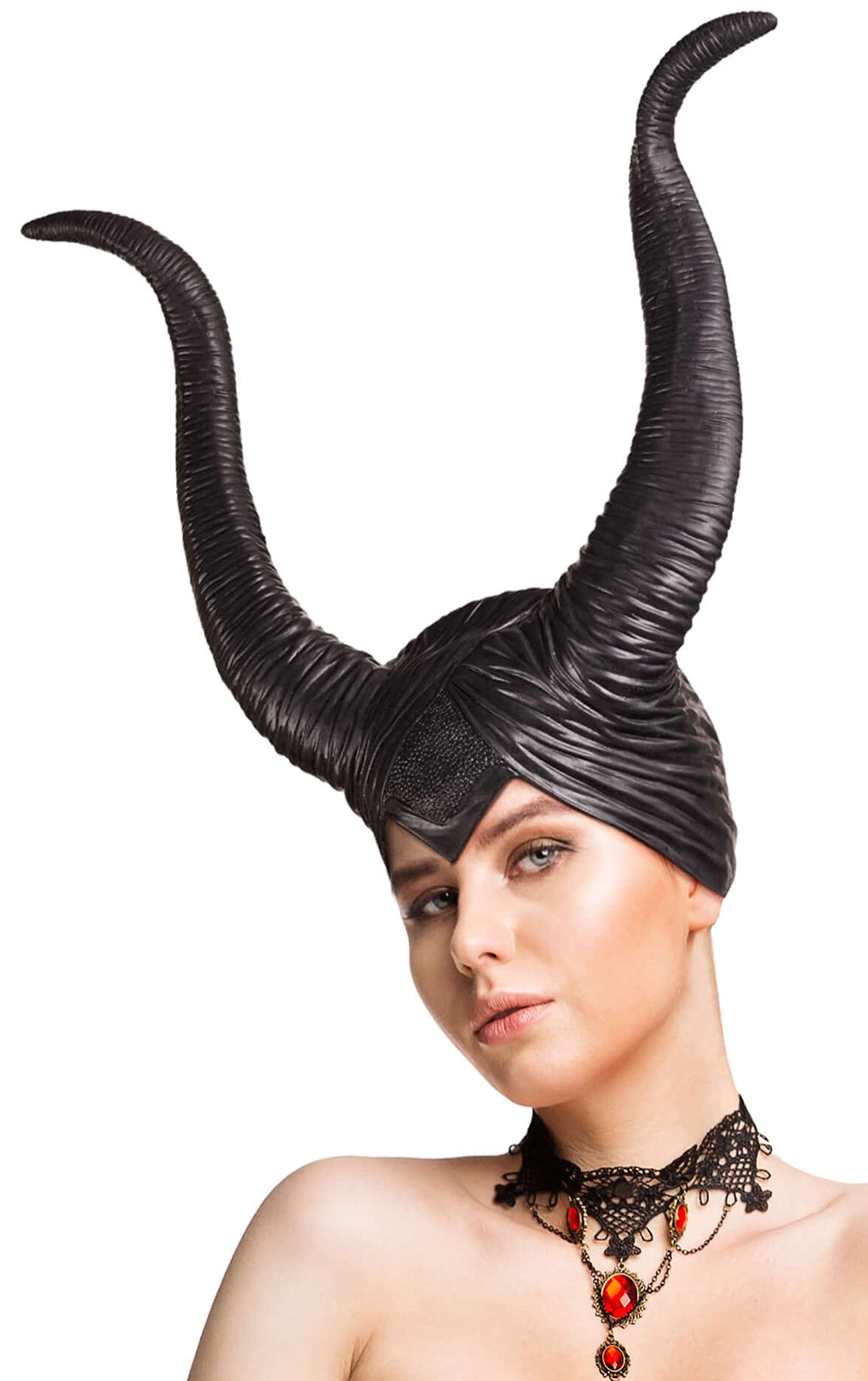 Balinco Latex Horns Ladies Hat - Gothic Cosplay Horns Headband - Witch Costume, Carnival Fancy Dress