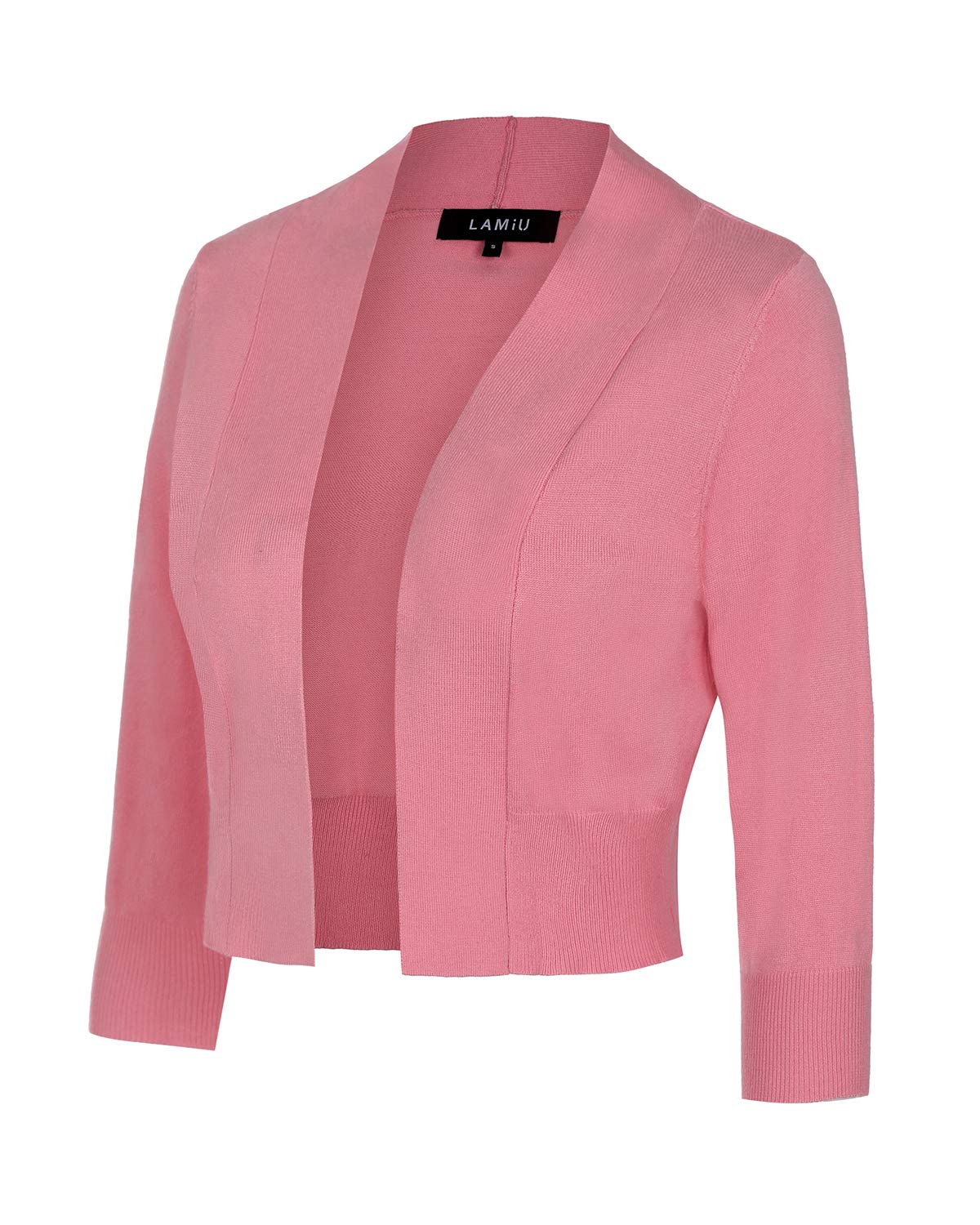 MINTLIMIT Women Shrug Bolero Open Front 3/4 Sleeve Cropped Cardigan Sweater