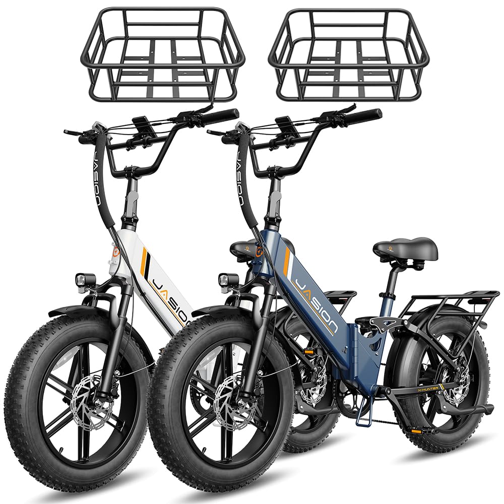 Jasion X Hunter ST 20" Electric Bike for Adults,Peak 1400W Motor,30MPH Max Speed Foldable Ebike,71 Miles Range Folding E Bicycles,624WH Battery,Hydraulic Disc Brakes,UL 2849 Certified