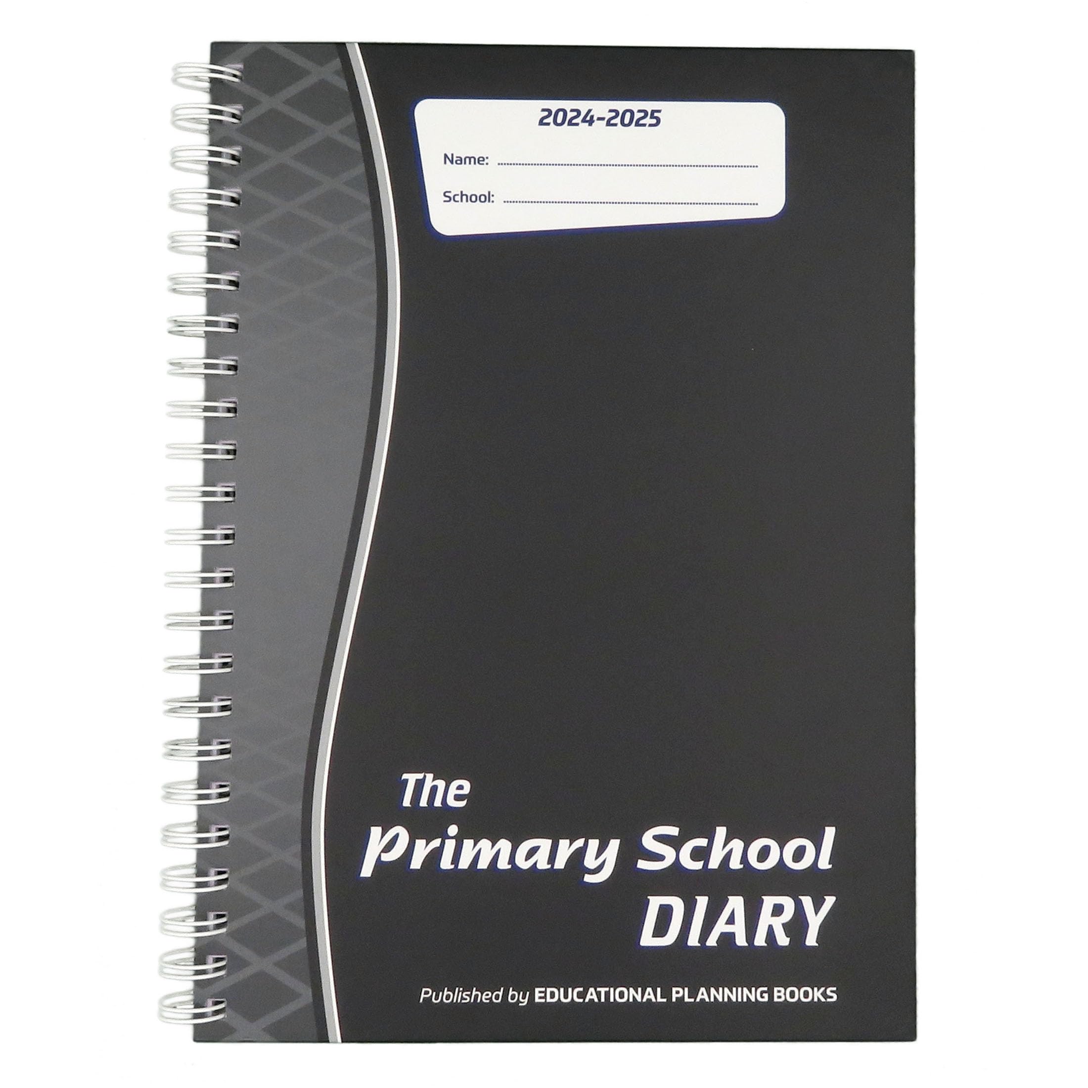 Educational Planning Books – Primary School Teachers Diary 2025-26 Week-to-View Dated Teachers Planner & Academic Diary A4, Primary School Teachers Notebook Essential Teacher Supplies–Charcoal(PSD1-C)