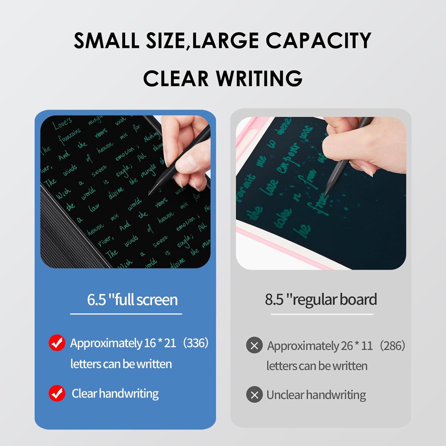 6.5 Inch LCD Writing Tablet, Reuseable Digital Notebook, Portable Full Screen Digital Notepad, Electronic Notepad for Taking Notes, Office, Study, Teaching - Image 3