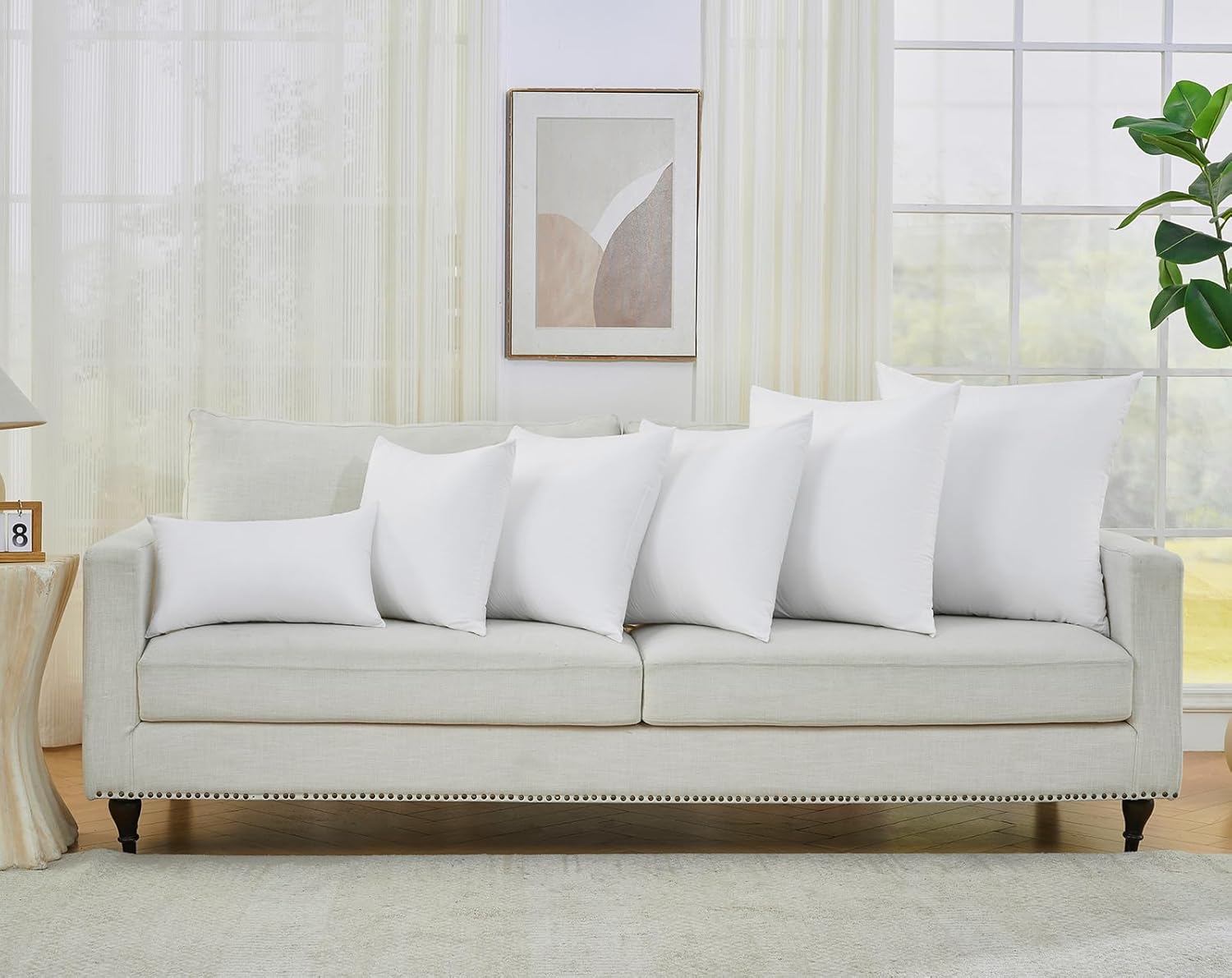 Longhui bedding White Pillow Inserts 20x20 inches