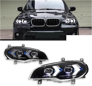Front headlight assembly For BMW For X5 E70 Headlight 2007-2013 Car Lights LED Projetor Head Lamp Daytime Running Light Automotive Accessories Headlamp assemblys(For 2011-2013)