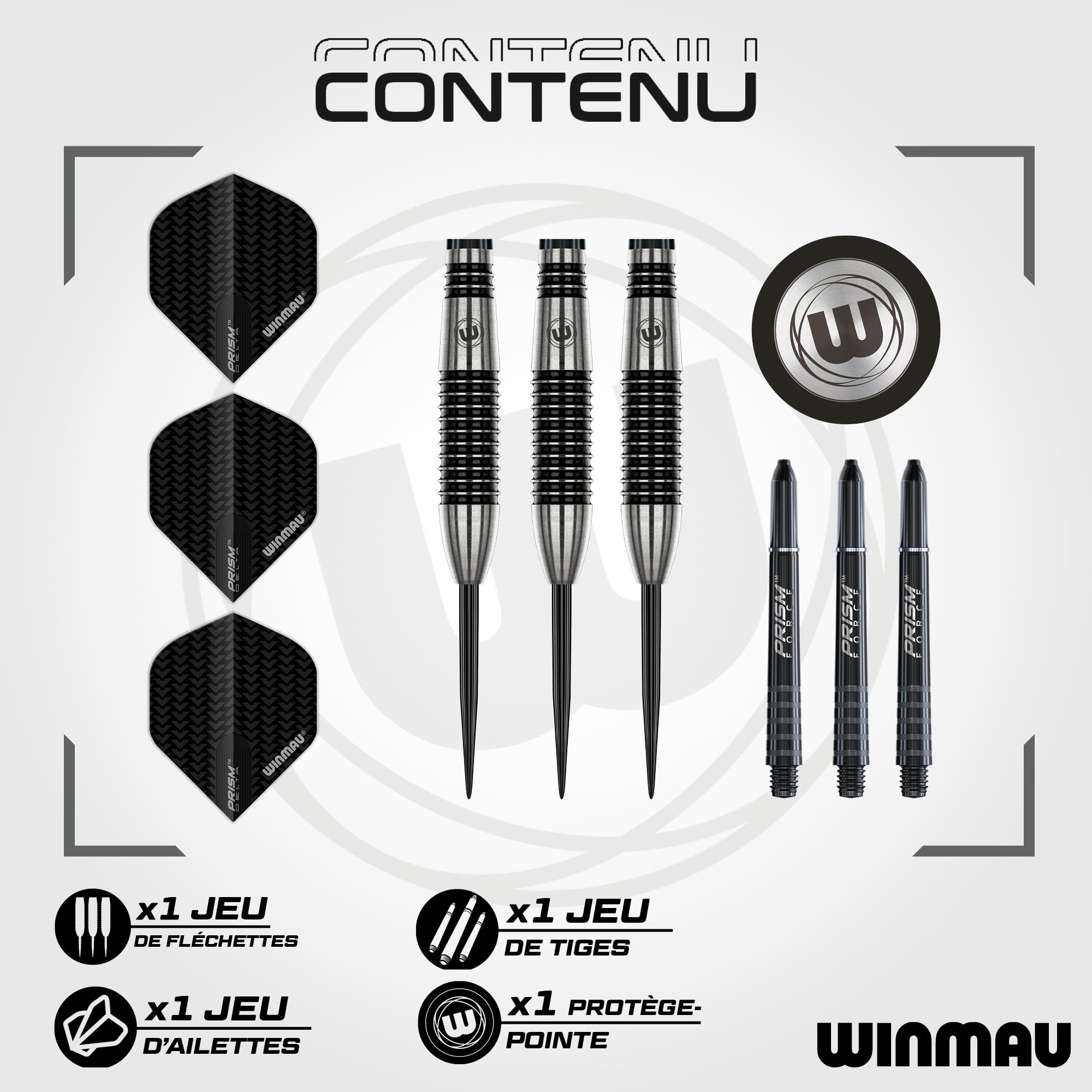 WINMAU Panne D'Électricité 90% Tu Embout Fléchette Acier Ensemble – Modèles Variés