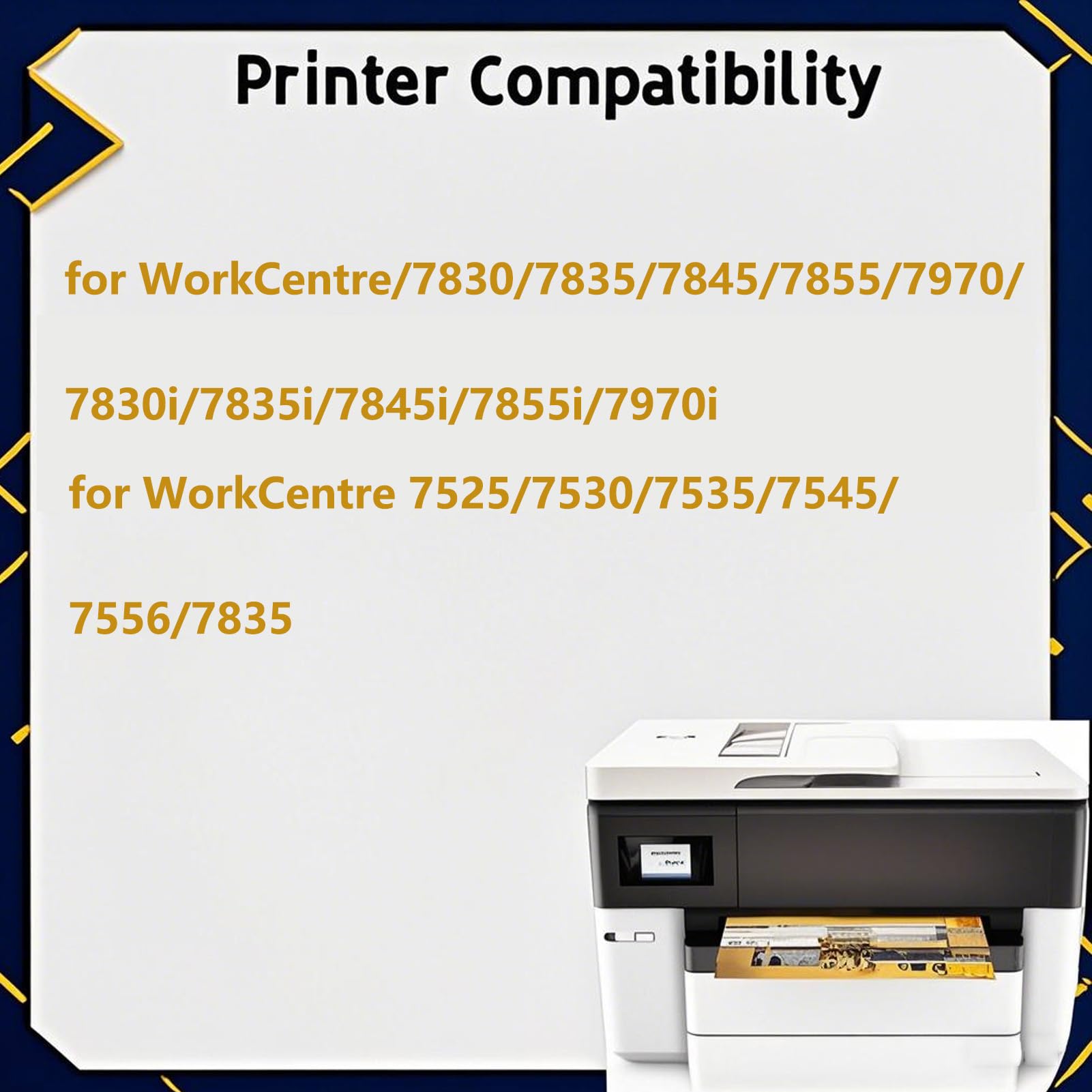 Per Unità Tamburo Per Xerox 013R00662 - Compatibile Con Stampanti WorkCentre 7525, 7530, 7535, 7545, 7830, 7835, 7845, 7855, 7970, 7830i, 7835i, 7845i, 7855i, 7970i Black