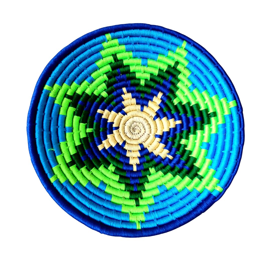 Bhumee Creations Vibrant Weave: Sabai Grass Wall Basket - Organic Bohemian Accent | 10 Inches