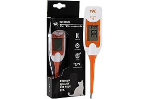 Premium Pet Thermometer for Dog and Cat - Veterinary-Grade Digital Rectal Thermometer