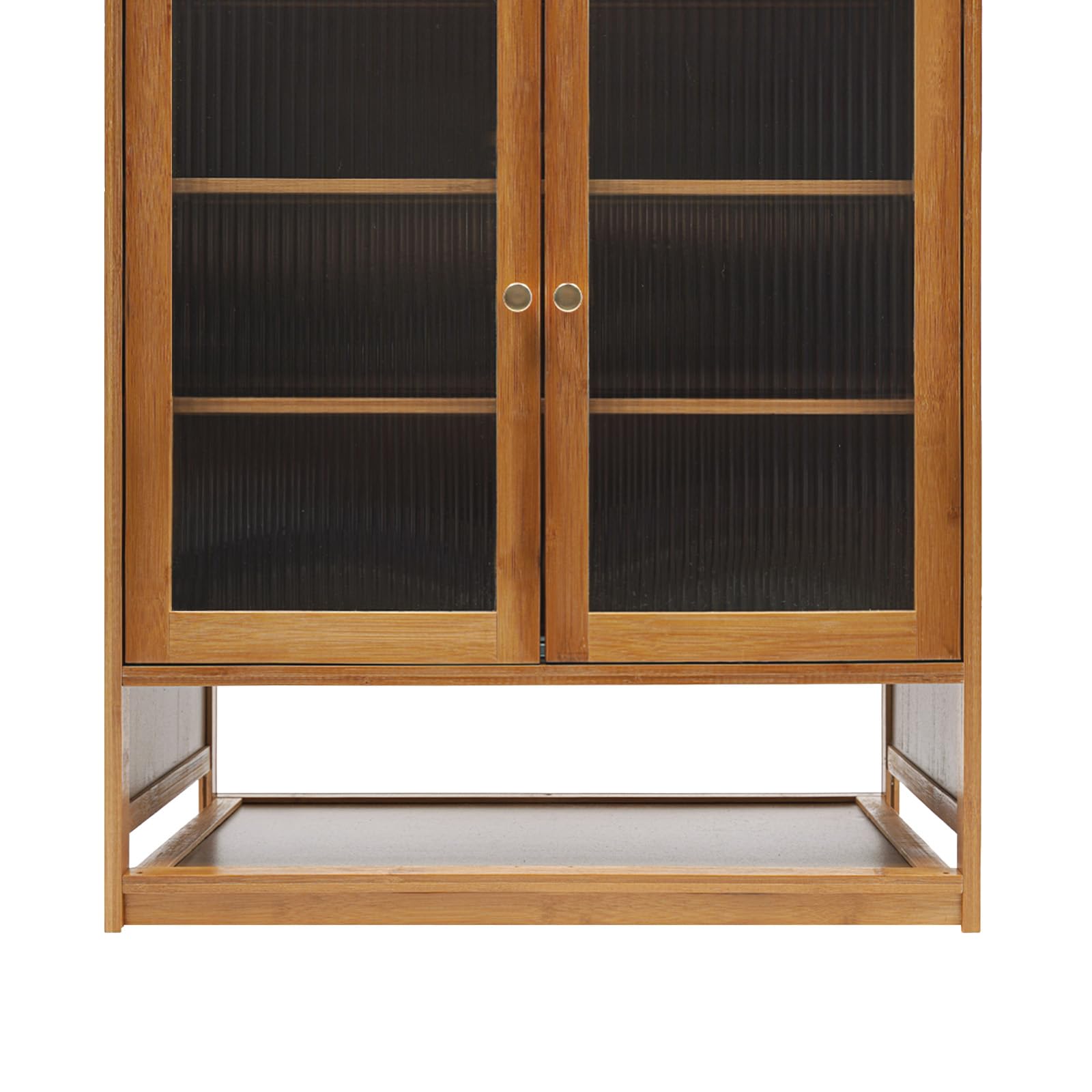 Scarpiera in bambù a 7 Ripiani con Porta in Acrilico, Organizer per Libri, scaffale per Scarpe da Ginnastica per Ingresso (Color tè)