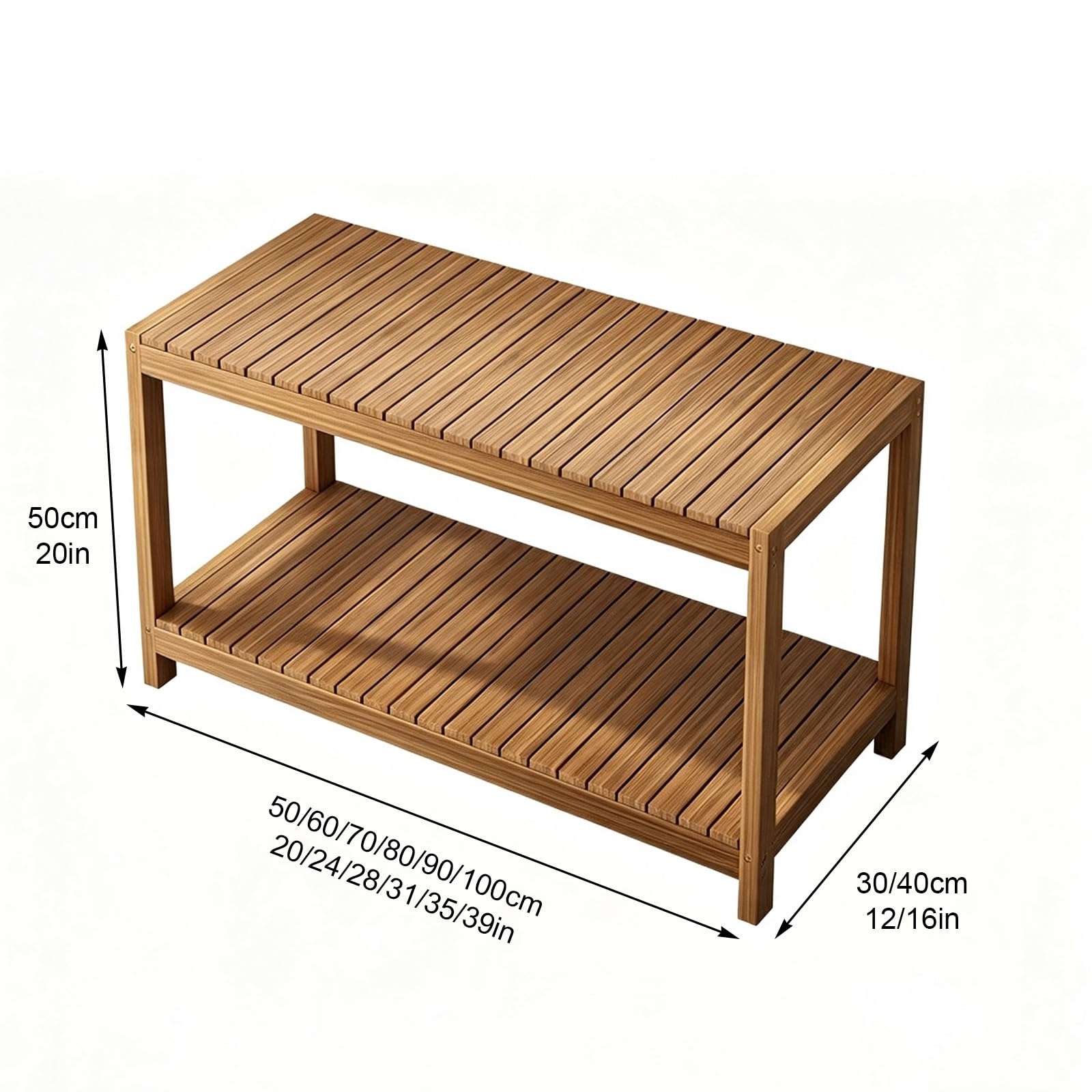Soporte de madera for pecera con diseño reforzado de almacenamiento de