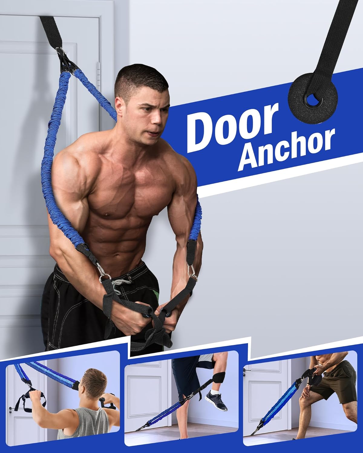 Upgraded Pilates Bar Kit with Resistance Bands Natural Latex for Women & Men, Heavy-Duty Stainless Steel Multifunctional Yoga Pilates Stick for Home Gym Exercise Fitness Equipment Full-Body Workouts