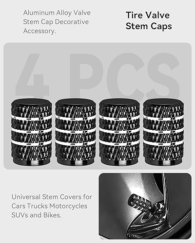 Miniatura 2 de 4 tapones para válvulas de llanta compatibles con Tesla coches, camiones, motos, accesorios decorativos de aleación de aluminio para Tesla modelo Y