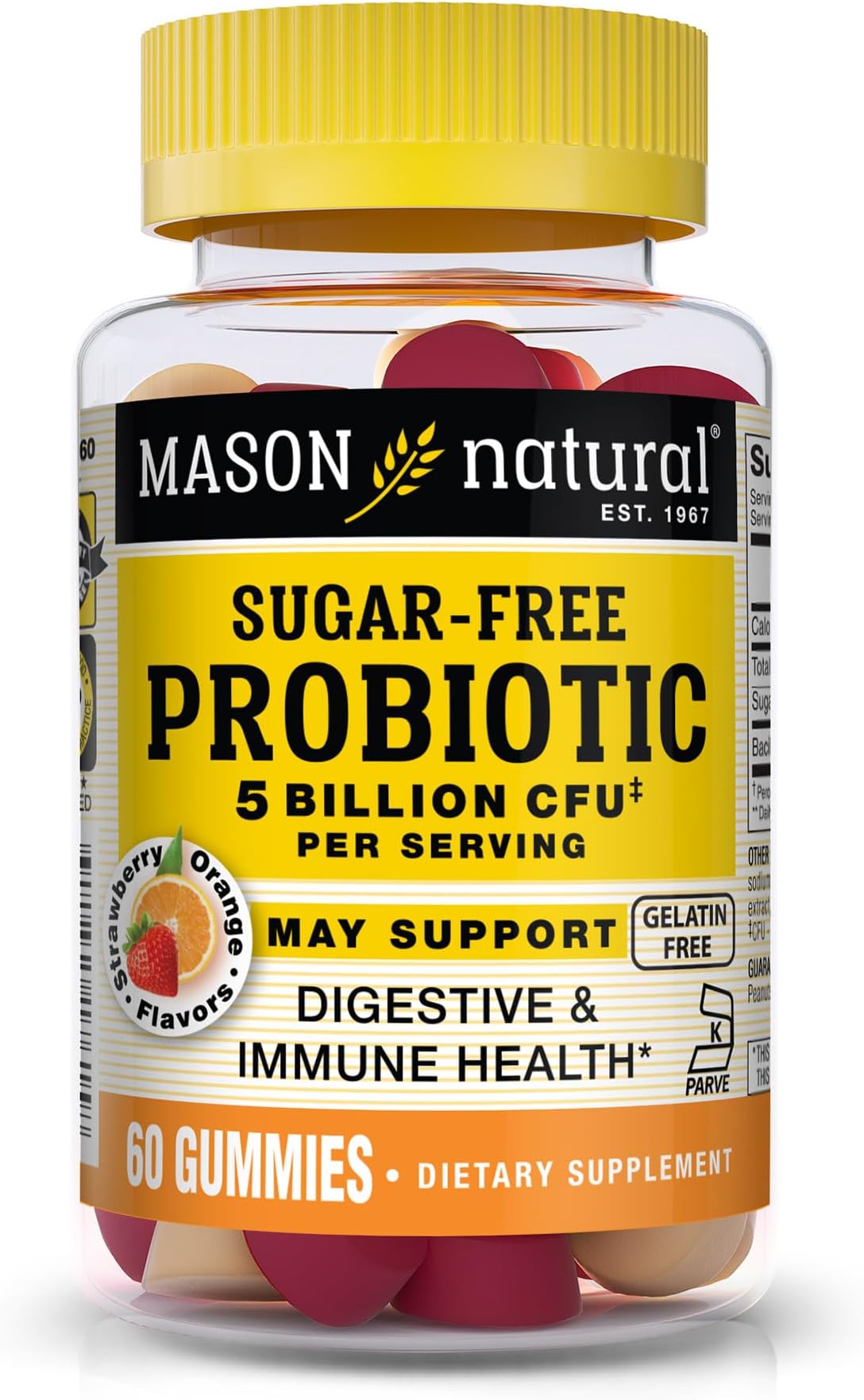 Mason Natural Sugar Free Probiotic Gummies