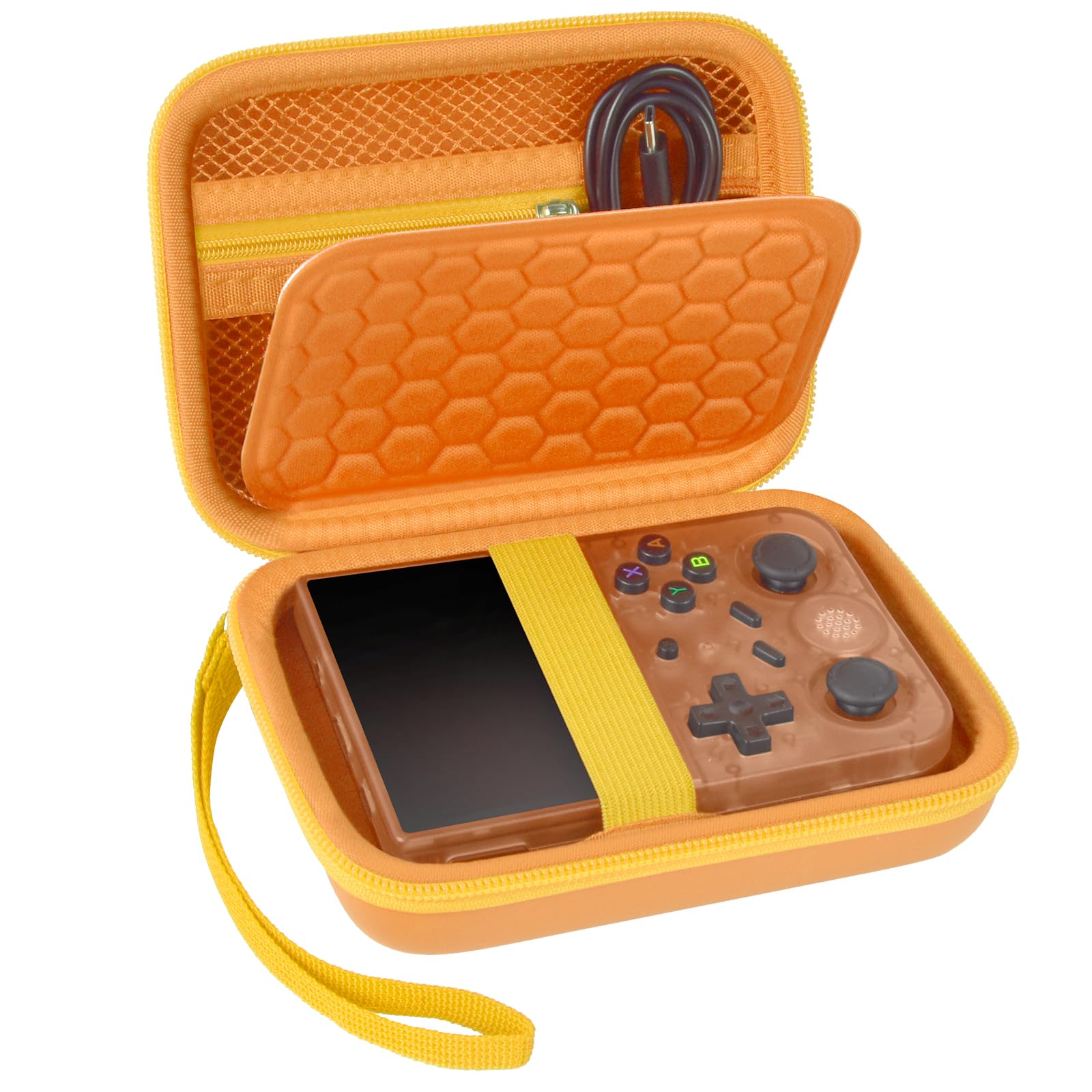 PAIYULE Travel Case Compatible with RG353V/ RG353VS/ R36S Retro Handheld Game Console, Handheld Emulator Storage Holder Organizer, Android Game
