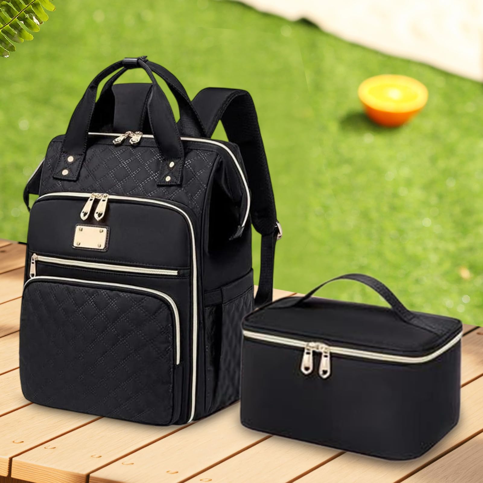 Generico Zaino Porta Pranzo | Borsa Per Laptop Con Scompartimento Frigo | Borsa Per Laptop Unisex - Escursioni Campeggio Viaggio Picnic