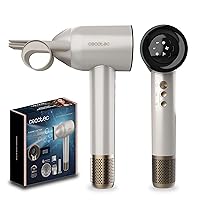Cecotec Asciugacapelli Motore Brushless e Tecnologia Plasma DryGlam Waves Champagne.