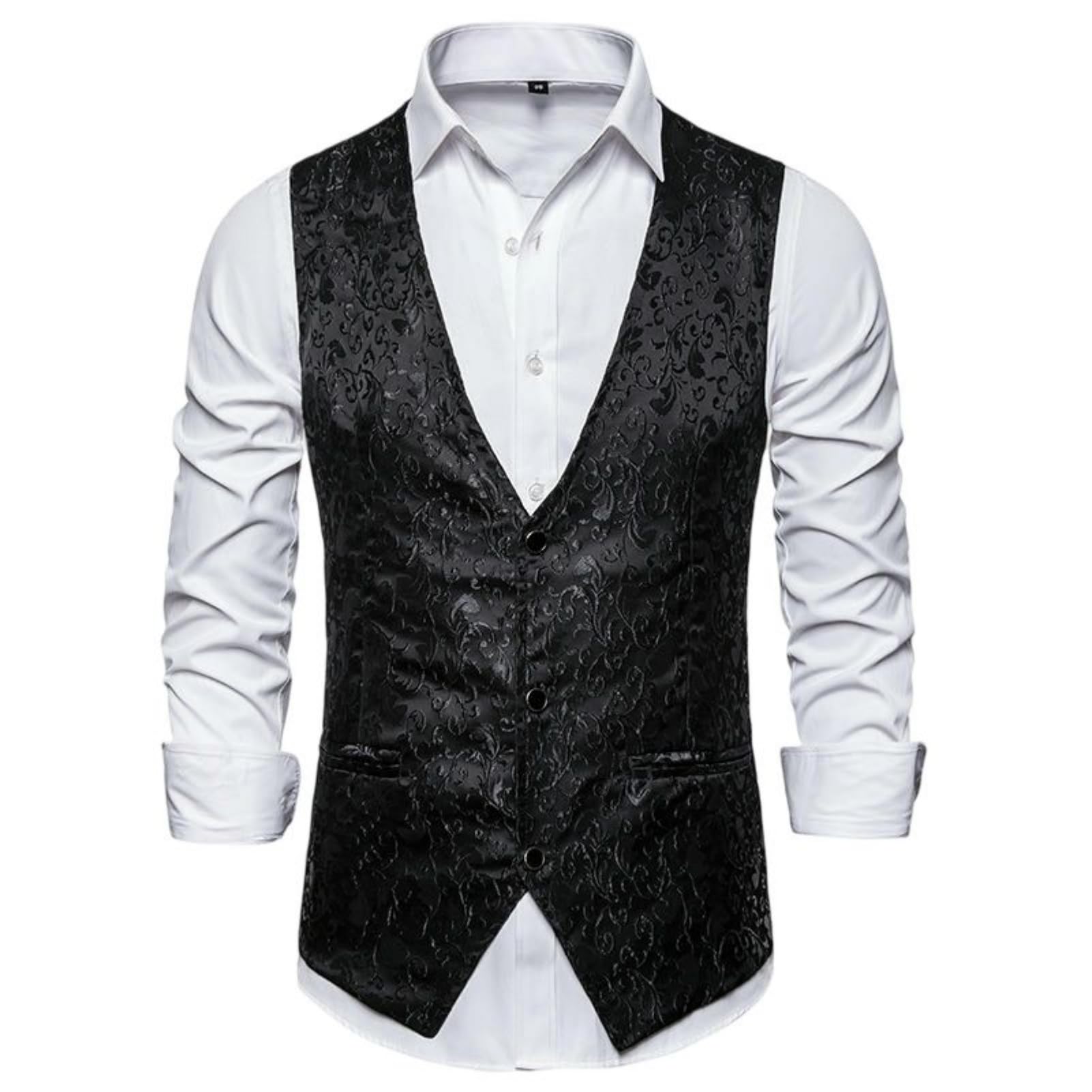 Chaleco de traje de cachemira para hombre