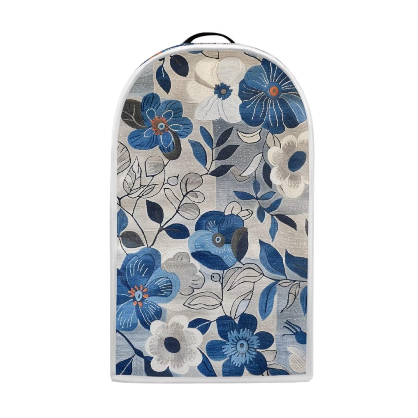 Oamsistay Blue Flowers Blender Appliance Cover Stand Mixer Or Coffee Maker Juice Appliance Cover Kitchen Mixer Attachments Foldable Dust Cover Blender Cover for Home Kitchen