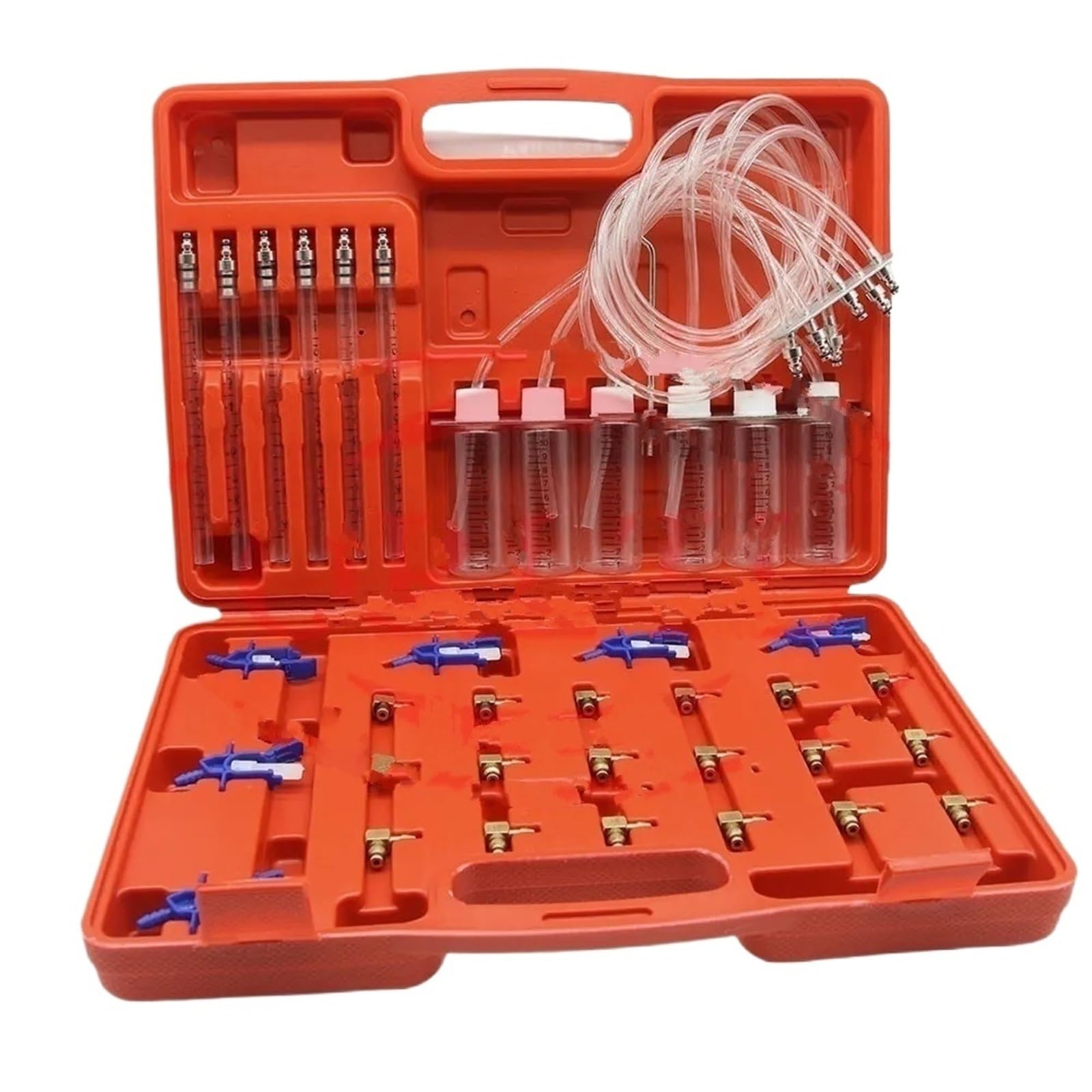 Weuncass One Color Injector Common Rail Oil Return Flow Flow Test Tool Kit Diesel Injector Tester Auto Nozzle Fuel Injection Test Meter Fuel Petrol Injector Nozzle