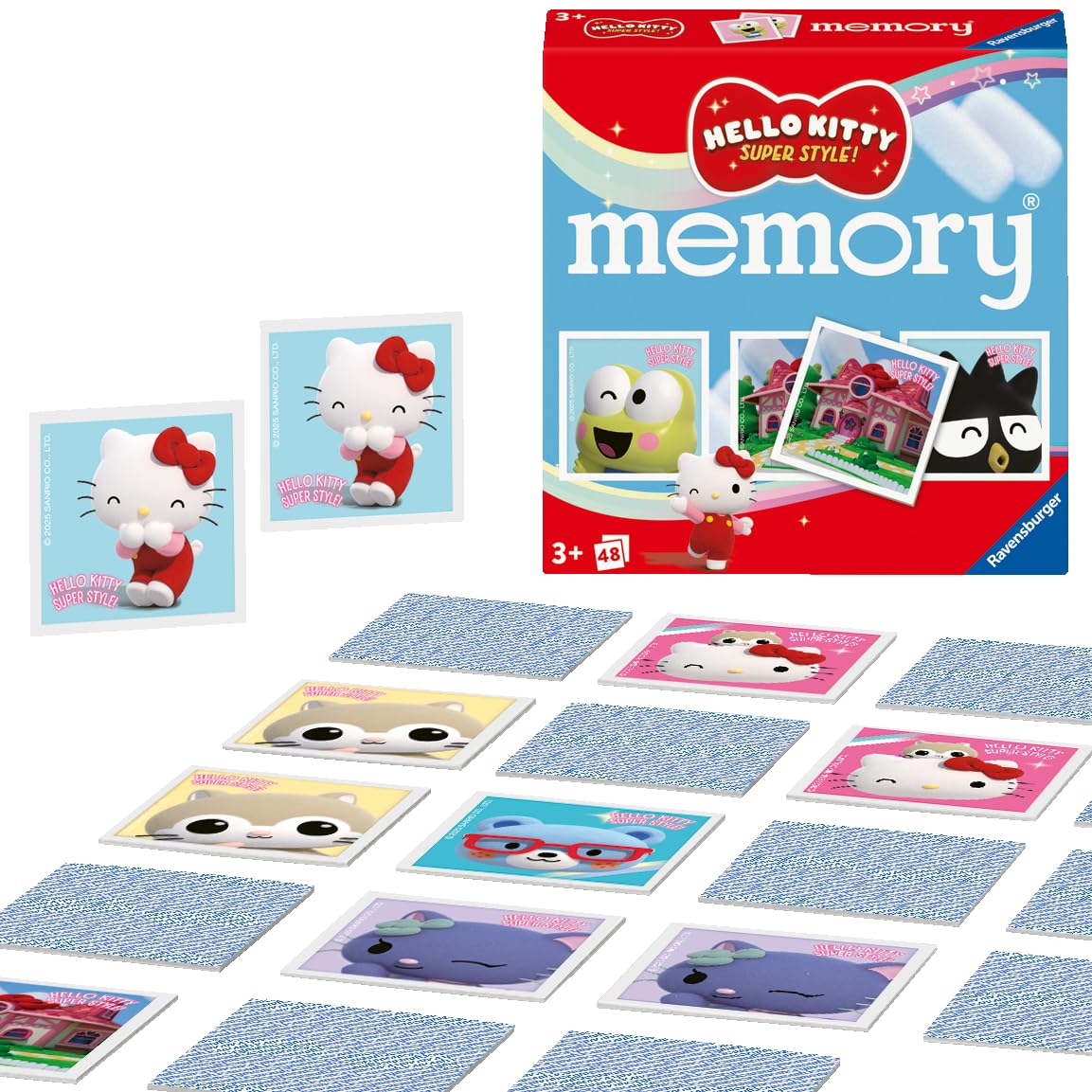 Ravensburger Hello Kitty Mini Memory Game for Kids Age 3 Years Up - 2 to 6 Players