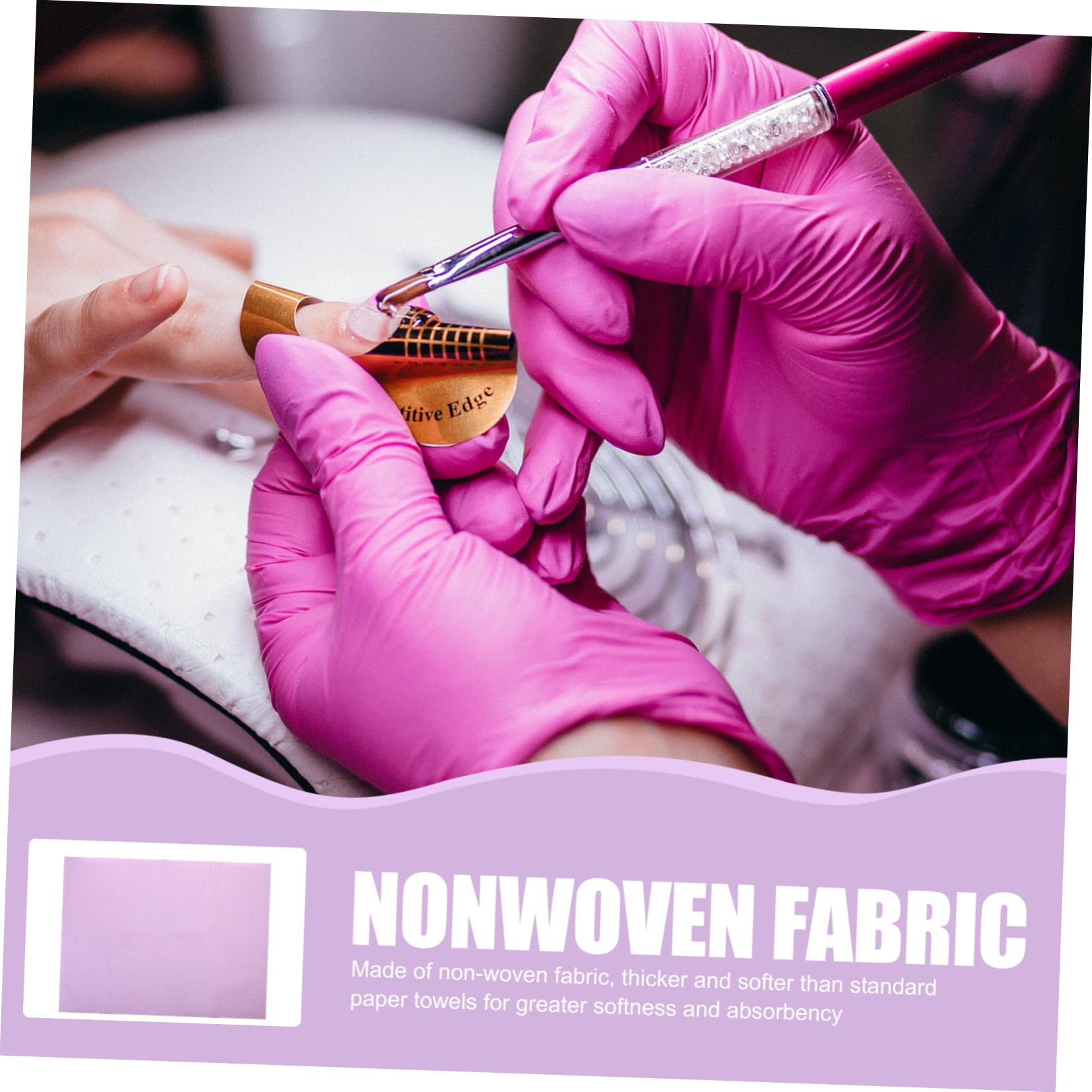 Gatuida Asciugamani Impermeabili Per Manicure 125 Tovagliette Non Per Cuscino Tavolo Usa e Getta Per Estetiste e Appassionati Unghie