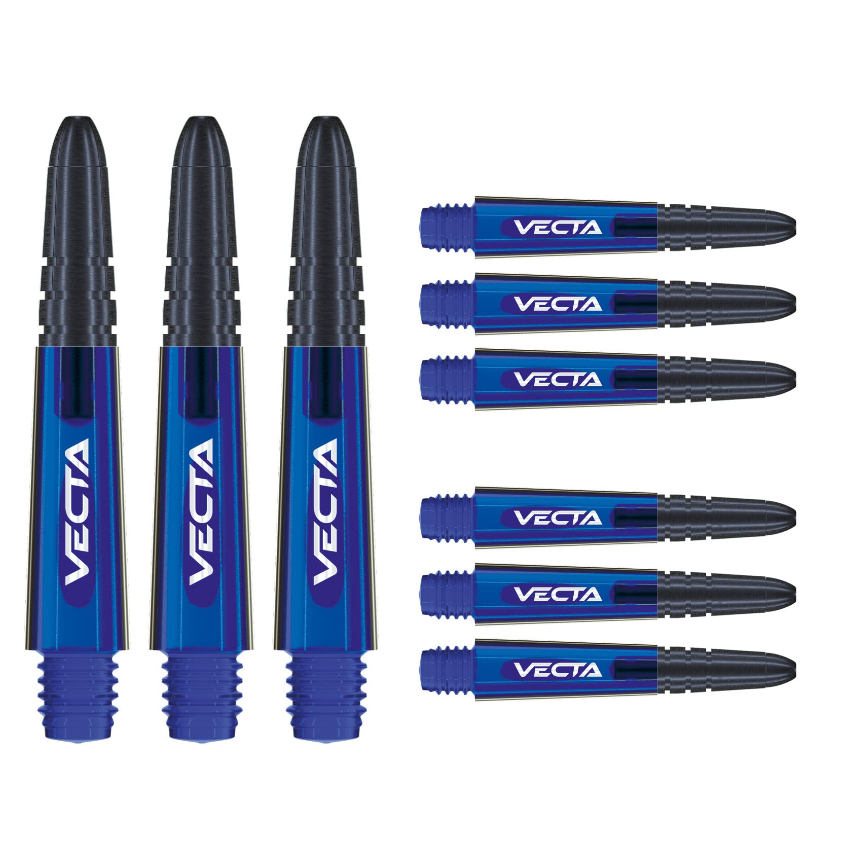 WINMAU Vecta Dart Stems - 3 Sets Per Pack (9 Stems Total)