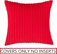 Vista 264 de UGASA - Juego de 2 fundas de almohada de terciopelo a rayas, funda decorativa para cojín con cremallera oculta para el hogar, sofá, dormitorio