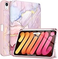 Vista 17 de Soke Funda para iPad mini 7(A17 Pro) 2024/iPad Mini 6 2021 de 8.3 pulgadas con Soporte para Lápiz-[Carga de Lápiz + Activación/Suspensión