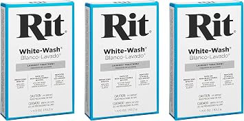 Rit Dye Powdered Fabric Dye, White Wash, 1 7/8-Ounce Three Pack