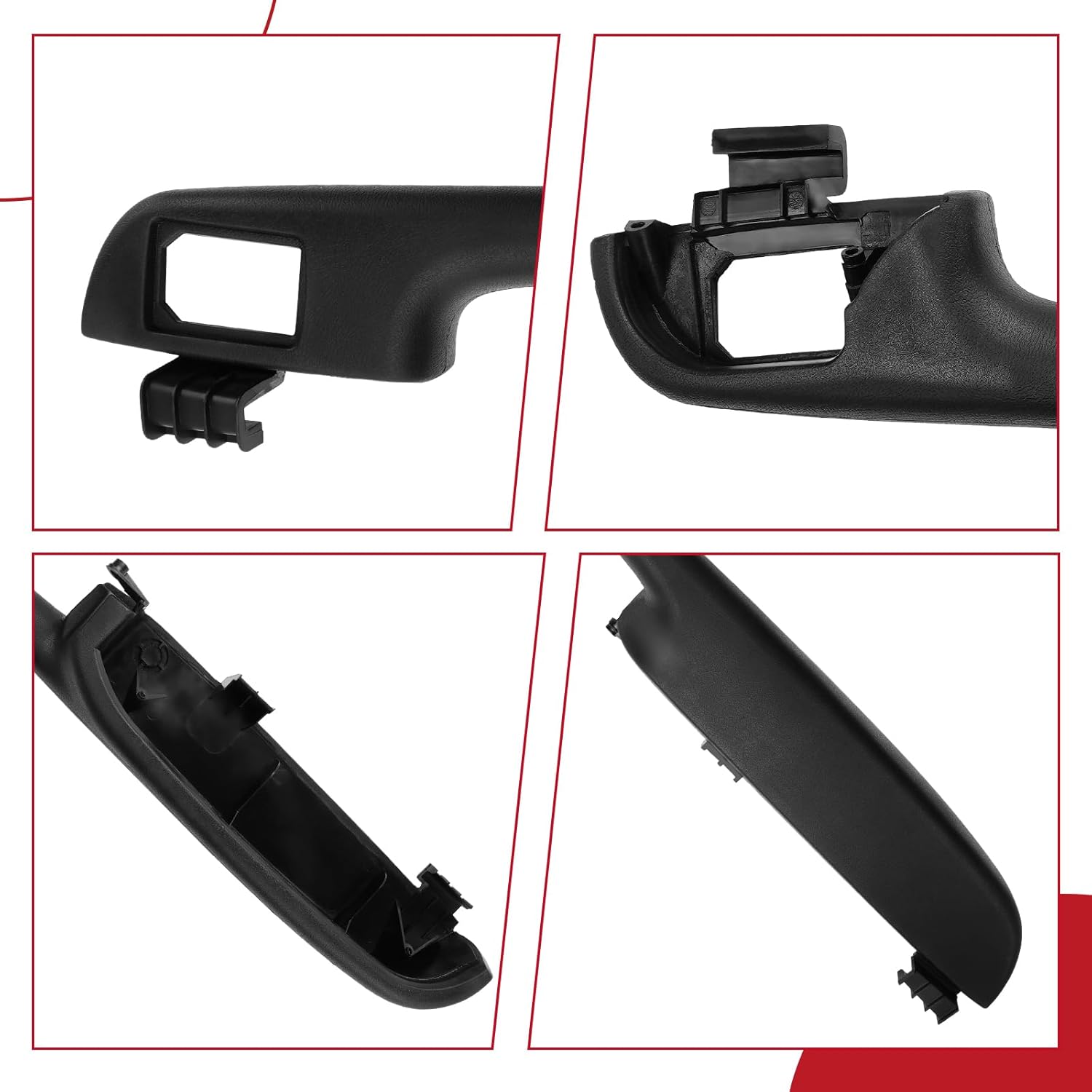 Rear Left Door Armrest Panel fits for 1999-2006 Chevrolet Suburban Tahoe Avalanche & GMC Yukon Sierra & Cadillac Escalade Door Handle Pull Replaces#15152061 - Black