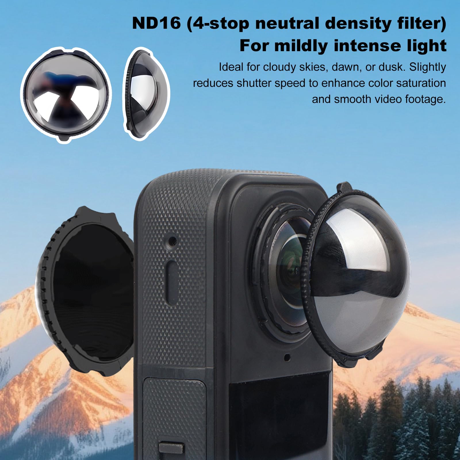 Filtri ND, filtro obiettivo sfocatura movimento, filtro a vite per riduzione della luce per riprese all'aperto, creazione di vlog, registrazione video cinematografica, adatto per vlogger, fotografi e