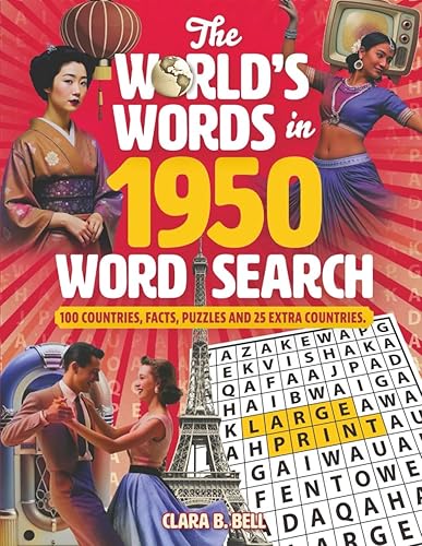 The World's Words in 1950 Word Search: 100 Large Print