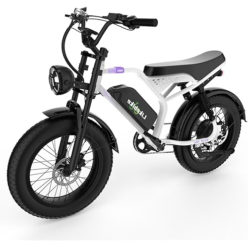 Likebike Electric Bike for Adults 1500W/2000W/3000W Peak - 32/36/47MPH 20" Fat Tire Ebike, 48V 20AH/23AH/33Ah Removable Battery 7-Speed Full Suspension Mountain Bike Off Road Hydraulic Disc Brake