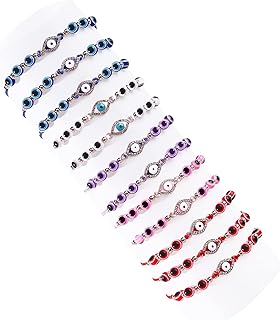 7 Knot Adjustable Evil Eye Bracelets for Women and Men, Copper