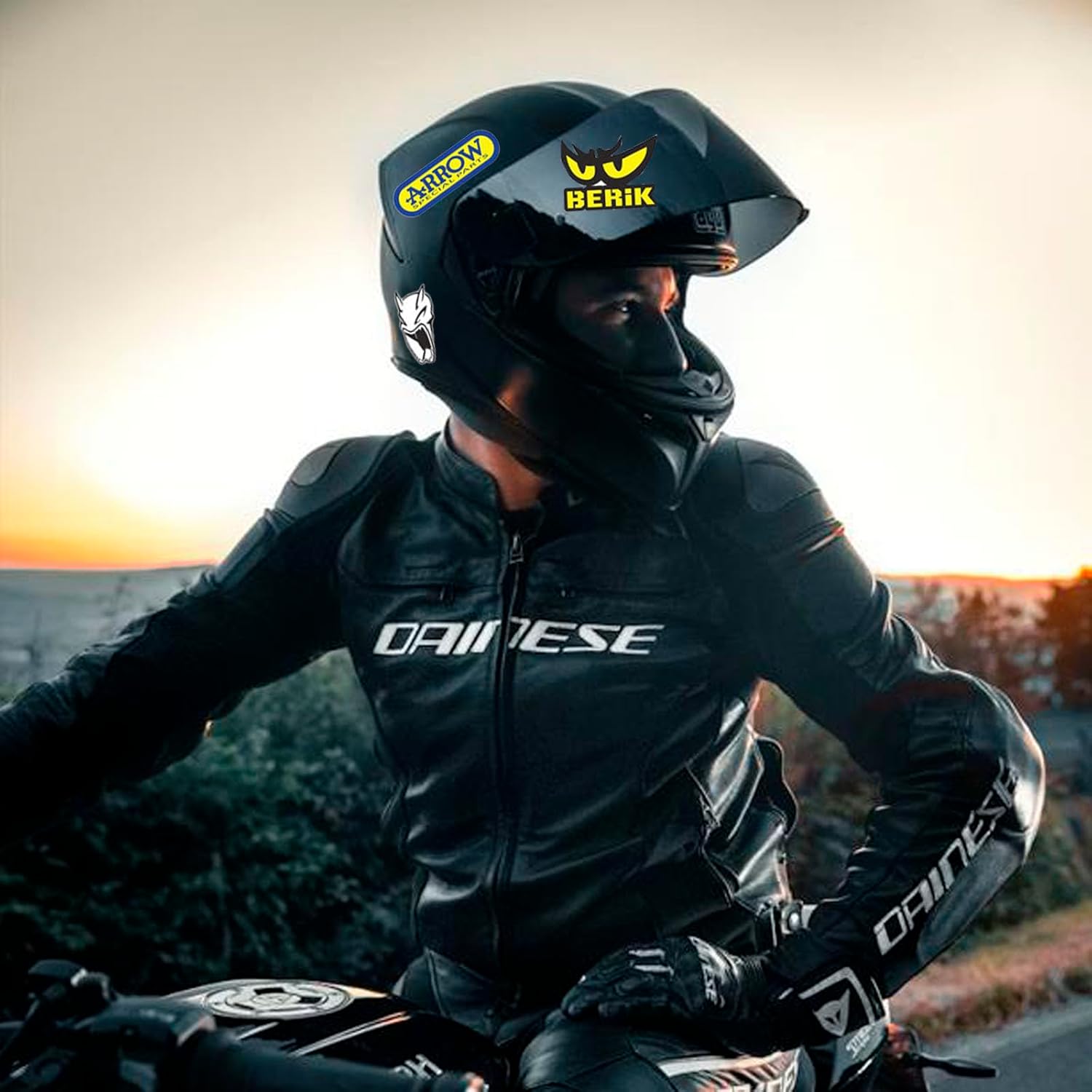 3 Racing Stickers and Decals Weatherproof Vinyl Sponsor for Motorcycles Dirtbike Stickers for Motorcycles,Cars,Racing Vehicles,Helmets,and More