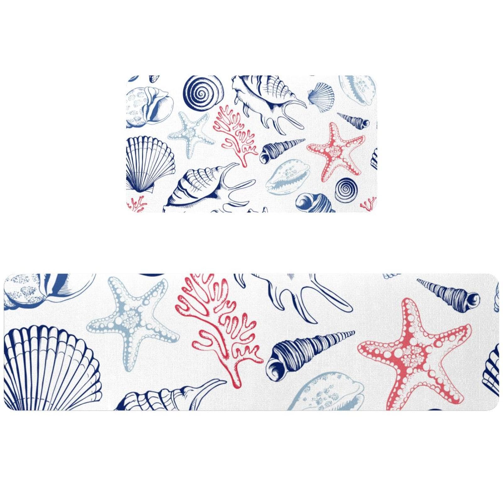 Tapis de cuisine antidérapants lot de 2 absorbants lavables contre sol glissant