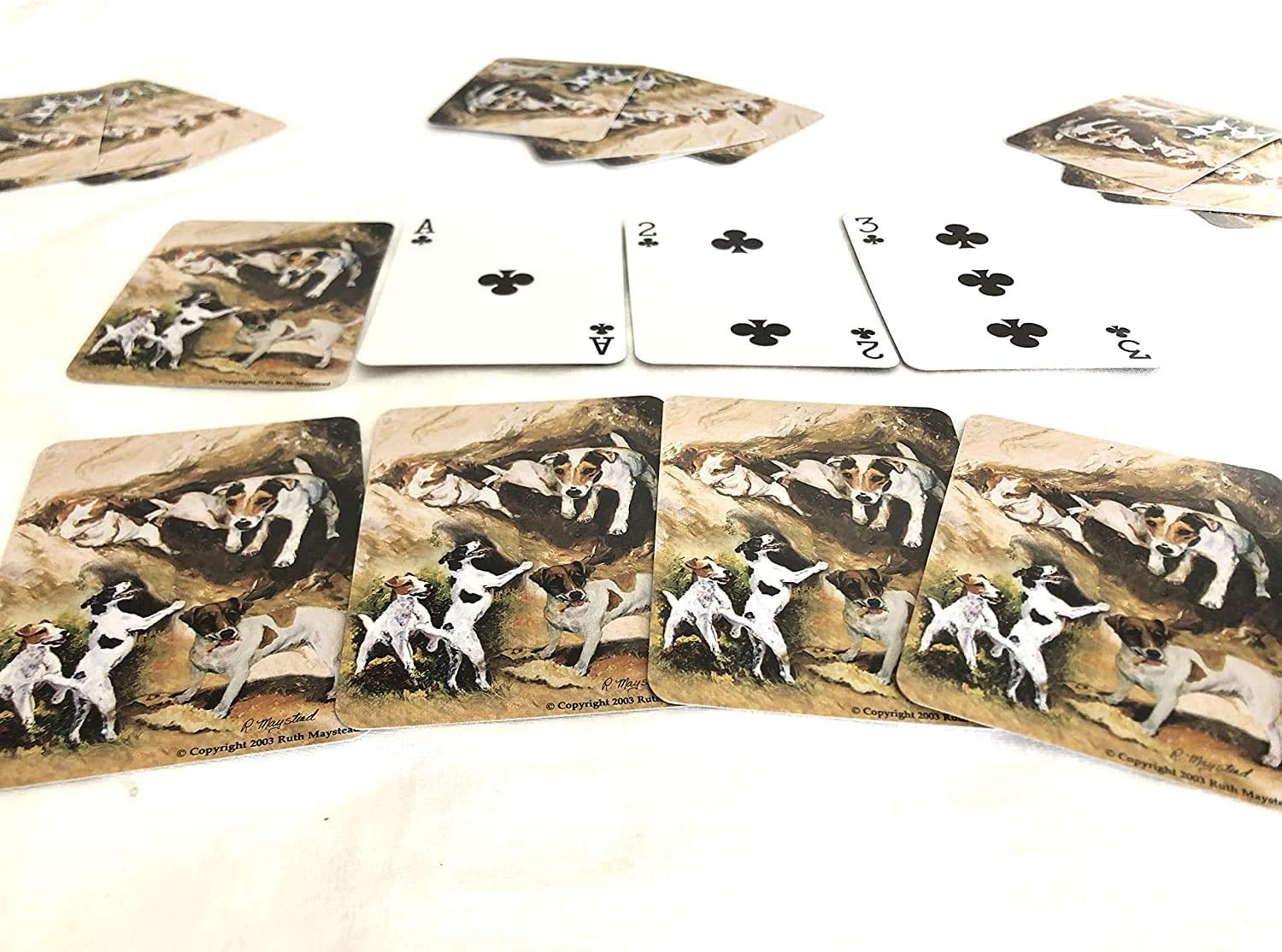 Playing Cards Dog Designs German Shepperd Beagle and Other Major Breeds Artist Design by Ruth Maystead a Brand Product (Jack Russell Terrier)