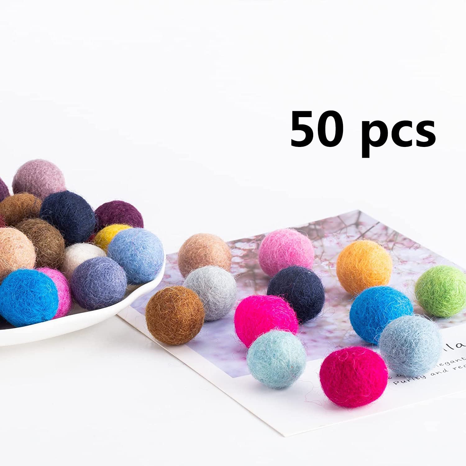300 Pompons Colorés 2.5cm - Pour Bricolage Enfants, Déco Et Projets Créatifs