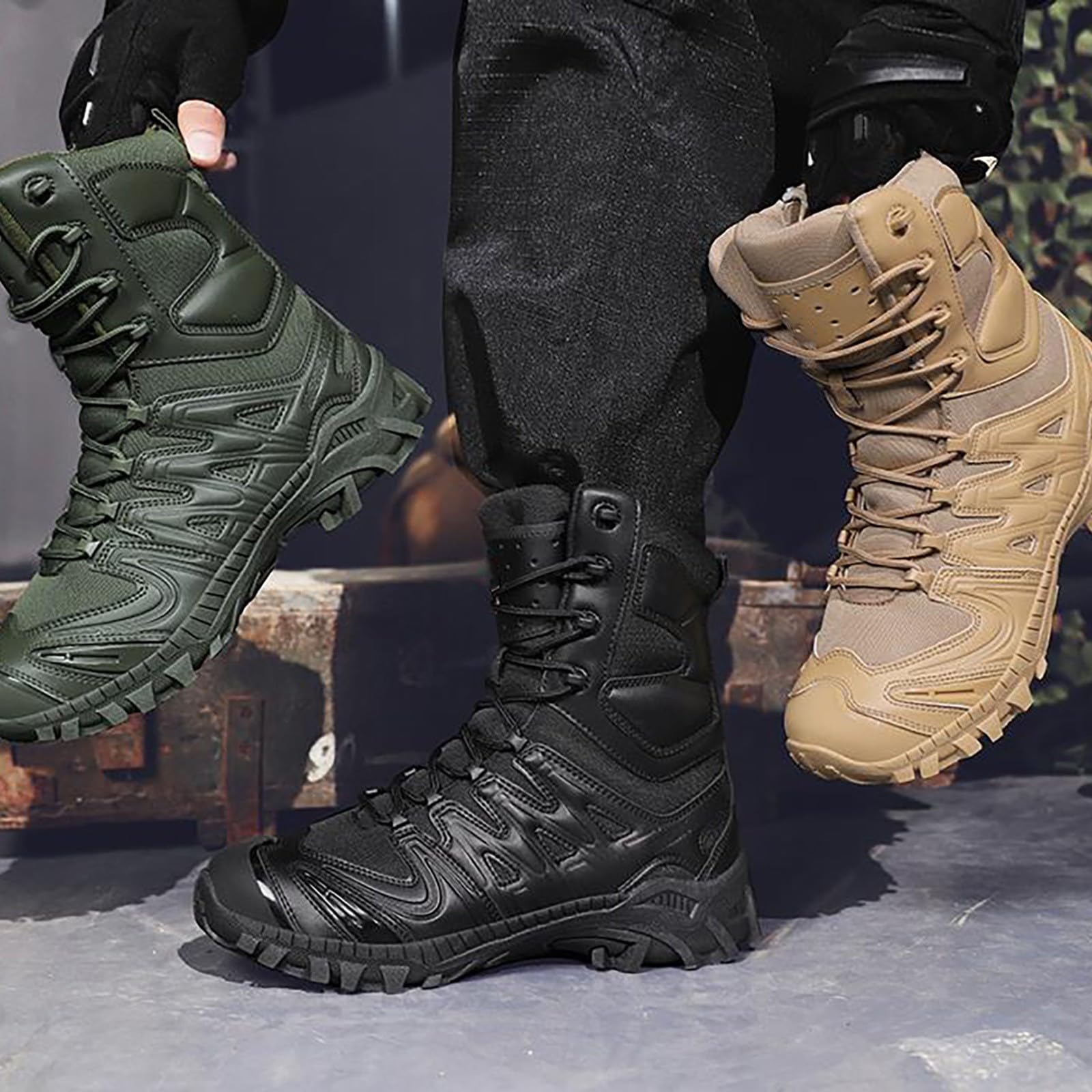 Schneestiefel Heren Winter Winterstiefel Herren Halbhohe Wanderstiefel