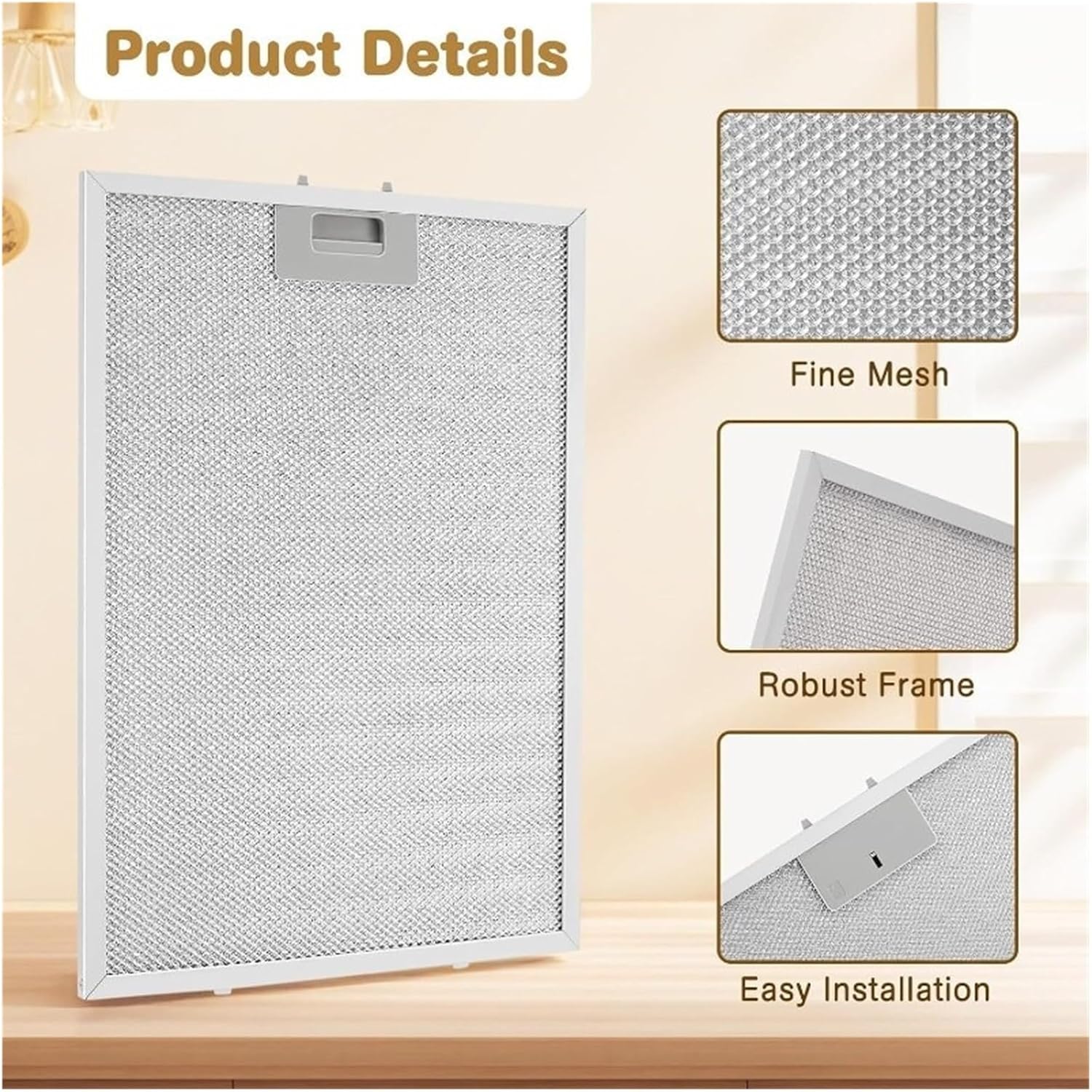 A66T 4Pcs Range Hood Mesh Cover Replacement Parts，BPPFA30，Compatible For Broan，QP130 QP130BL QP130BLC Range Hood Aluminum Mesh Grease Vent Filters