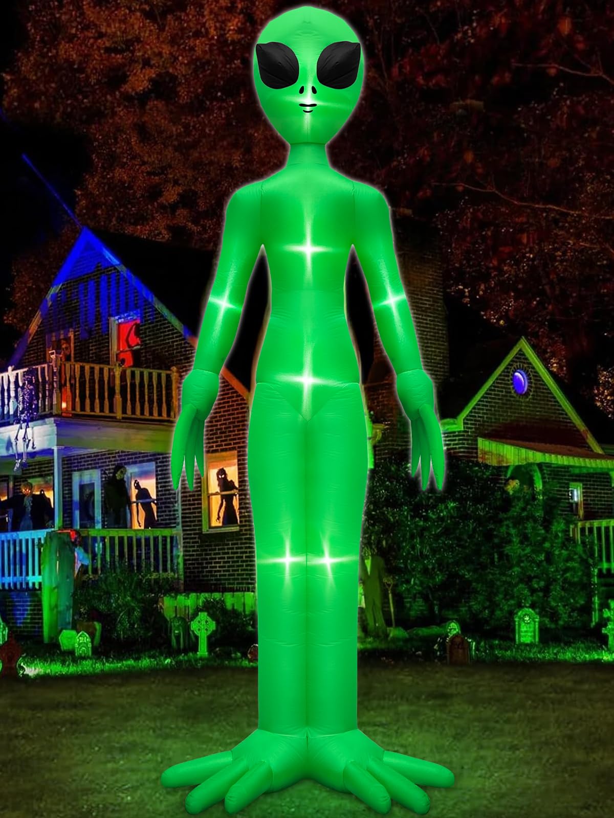 Amazon.com: TURNMEON 14 Ft Giant Halloween Inflatable Alien
