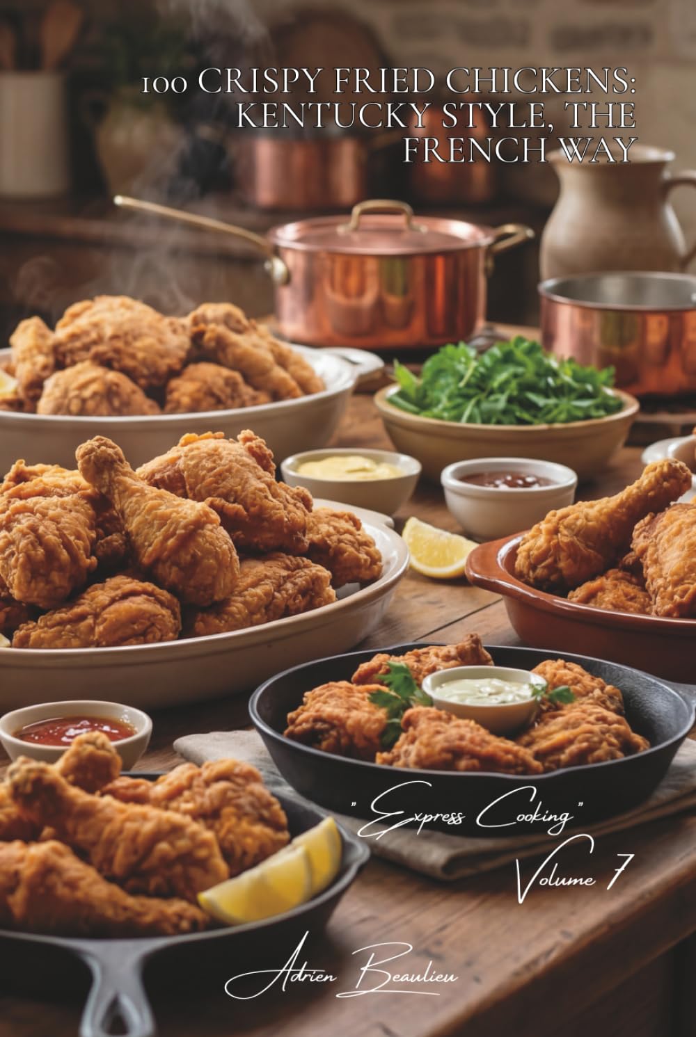 100 Crispy Fried Chickens: Kentucky Style, the French Way: Homemade breading, French spices, and crunchiness without the deep fryer (CHICKEN SERIES ... - Sub-Series "Express Cooking" (12 Volumes))