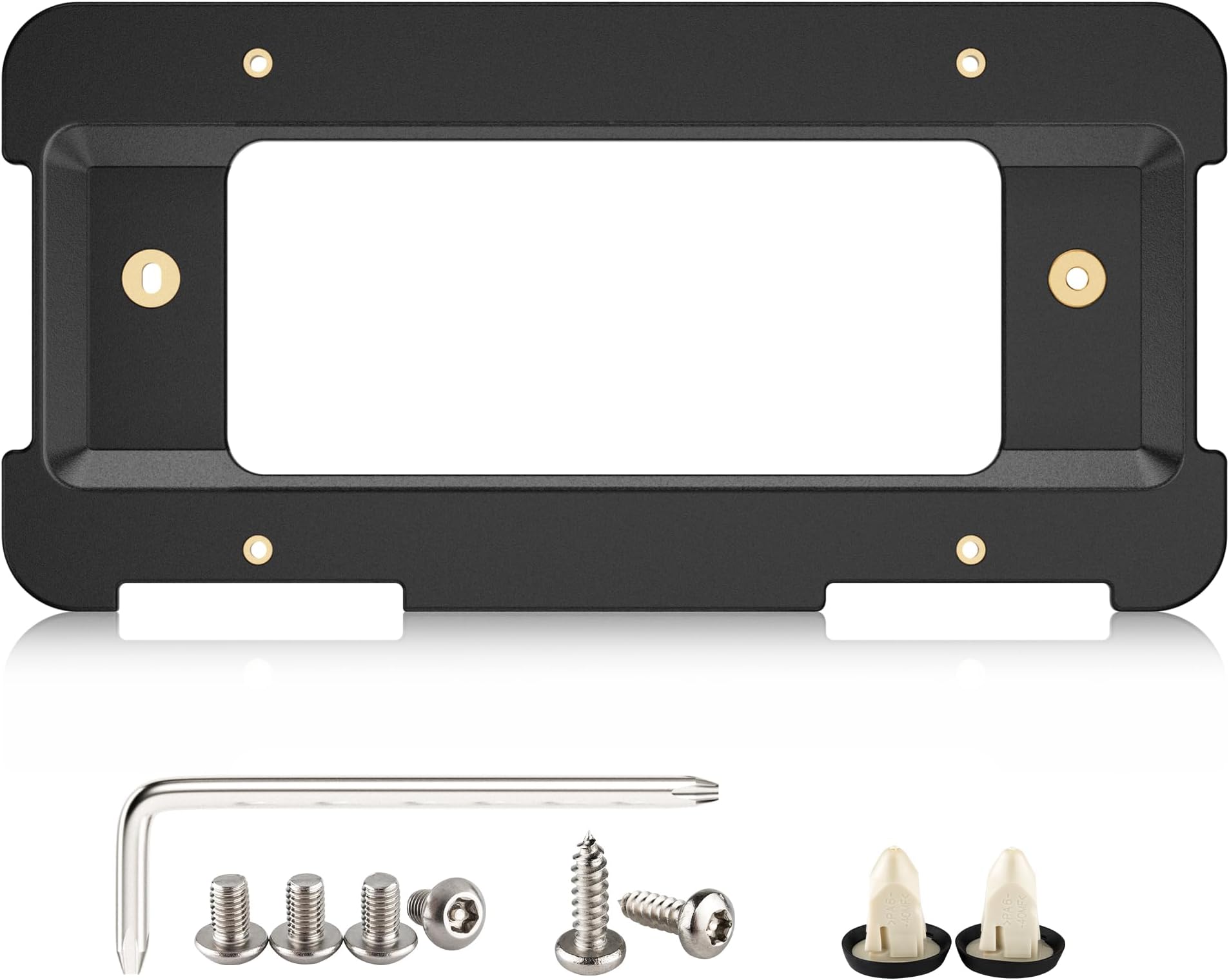 Rear License Plate Frame Bracket Holder Mount Fit for 2005-2024 BMW 1/2/ 3/5 / 6/ X Series, 328i 323i 528i M3, 2002-2019 Mini Cooper 51187160607 & 511882380615/51188238061 Tag Frame