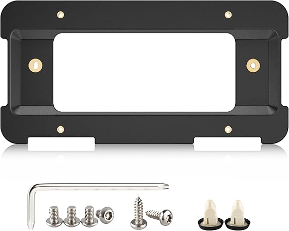 RED WOLF Rear License Plate Frame Bracket Holder Mount Fit for 2005-2024 BMW 1/2/ 3/5 / 6/ X Series, 328i 323i 528i M3, 2002-2019 Mini Cooper 51187160607 & 511882380615/51188238061 Tag Frame